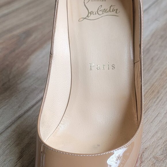 Christian Louboutin Nude Square Toe Patent leather Pumps Eur. 36 - Picture 10 of 16